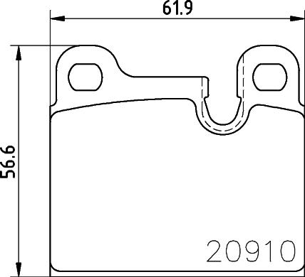 HELLA 8DB 355 008-111 - Kit de plaquettes de frein, frein à disque cwaw.fr