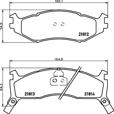 HELLA 8DB 355 008-221 - Kit de plaquettes de frein, frein à disque cwaw.fr