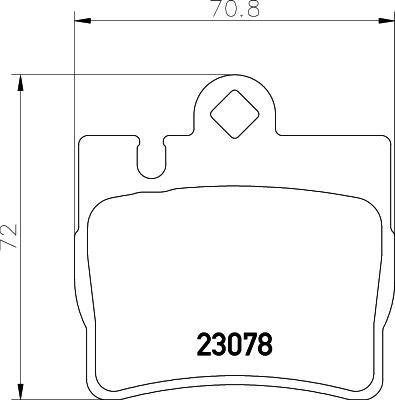 HELLA 8DB 355 008-711 - Kit de plaquettes de frein, frein à disque cwaw.fr