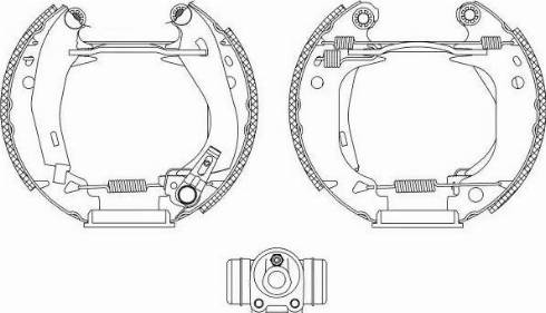 HELLA 8DB 355 003-941 - Jeu de mâchoires de frein cwaw.fr