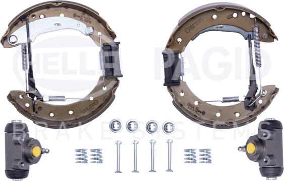 HELLA 8DB 355 003-981 - Jeu de mâchoires de frein cwaw.fr