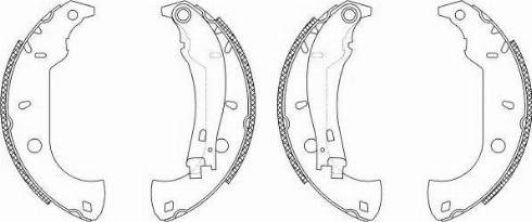 HELLA 8DB 355 003-361 - Jeu de mâchoires de frein cwaw.fr