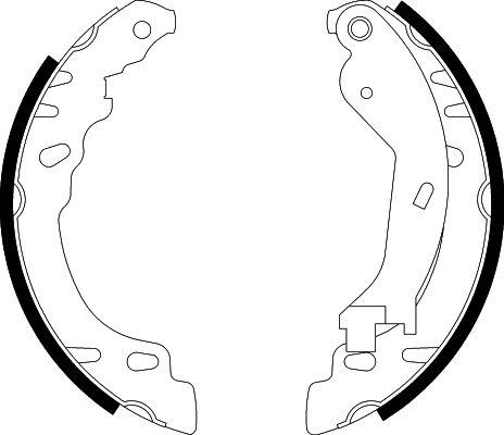 HELLA 8DB 355 002-901 - Jeu de mâchoires de frein cwaw.fr