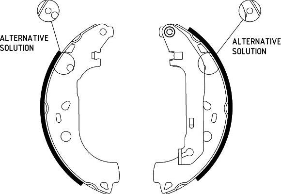 HELLA 8DB 355 002-921 - Jeu de mâchoires de frein cwaw.fr