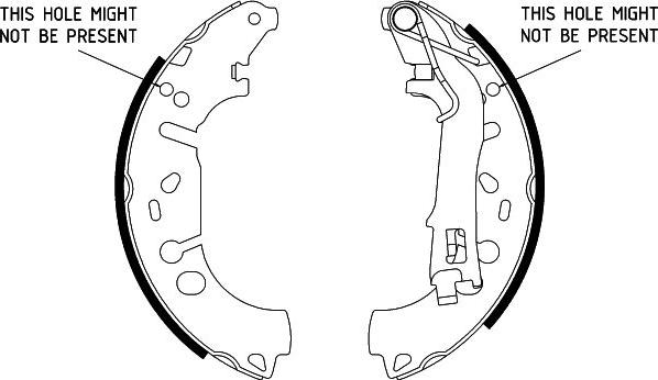 HELLA 8DB 355 002-971 - Jeu de mâchoires de frein cwaw.fr