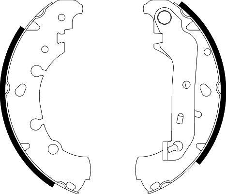 HELLA 8DB 355 002-411 - Jeu de mâchoires de frein cwaw.fr