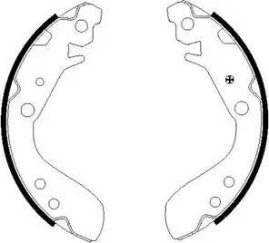 HELLA 8DB 355 002-651 - Jeu de mâchoires de frein cwaw.fr