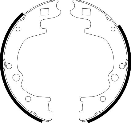 HELLA 8DB 355 002-111 - Jeu de mâchoires de frein cwaw.fr