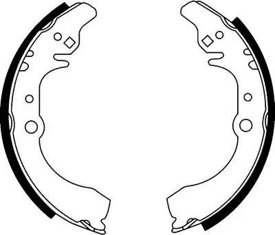 HELLA 8DB 355 002-121 - Jeu de mâchoires de frein cwaw.fr