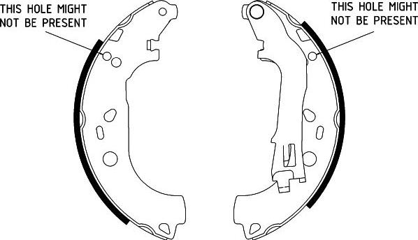 HELLA 8DB 355 002-781 - Jeu de mâchoires de frein cwaw.fr