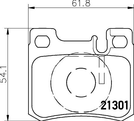 HELLA 8DB 355 007-671 - Kit de plaquettes de frein, frein à disque cwaw.fr