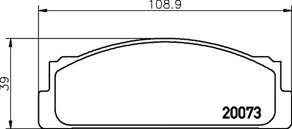 HELLA 8DB 355 007-111 - Kit de plaquettes de frein, frein à disque cwaw.fr