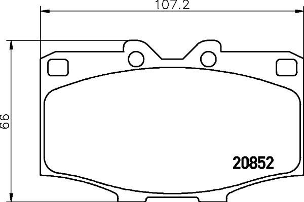 HELLA 8DB 355 007-301 - Kit de plaquettes de frein, frein à disque cwaw.fr