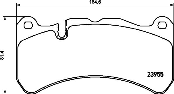 HELLA 8DB 355 019-521 - Kit de plaquettes de frein, frein à disque cwaw.fr