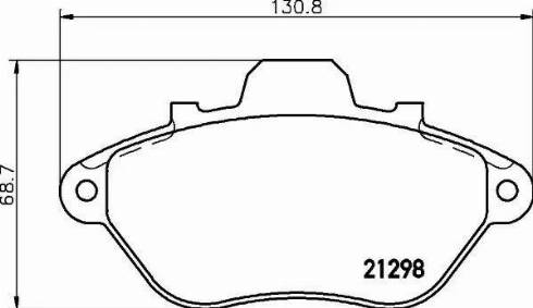 HELLA 8DB 355 019-051 - Kit de plaquettes de frein, frein à disque cwaw.fr