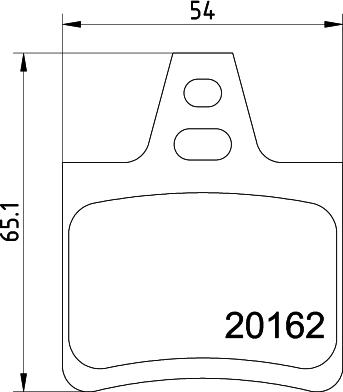 HELLA 8DB 355 019-011 - Kit de plaquettes de frein, frein à disque cwaw.fr