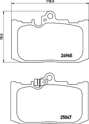 HELLA 8DB 355 019-851 - Kit de plaquettes de frein, frein à disque cwaw.fr