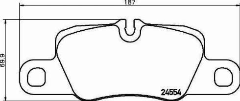 HELLA 8DB 355 014-051 - Kit de plaquettes de frein, frein à disque cwaw.fr