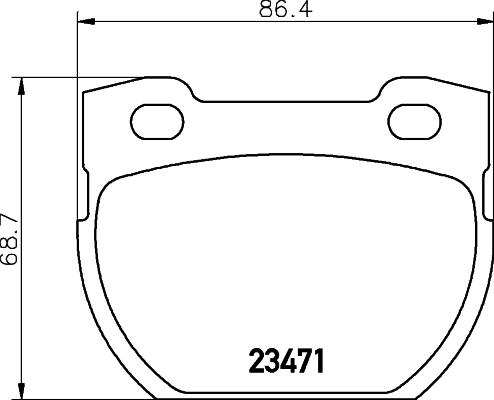 HELLA 8DB 355 019-231 - Kit de plaquettes de frein, frein à disque cwaw.fr