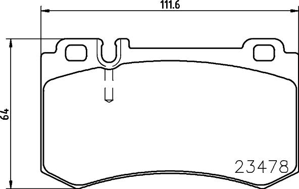 HELLA 8DB 355 014-941 - Kit de plaquettes de frein, frein à disque cwaw.fr