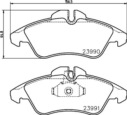 HELLA 8DB 355 014-481 - Kit de plaquettes de frein, frein à disque cwaw.fr