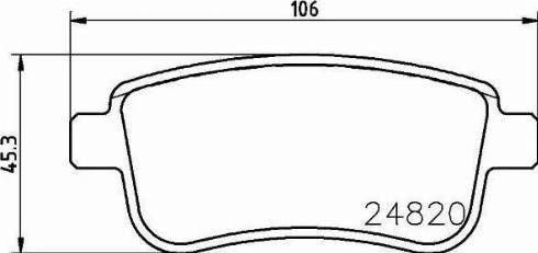 HELLA 8DB 355 014-581 - Kit de plaquettes de frein, frein à disque cwaw.fr