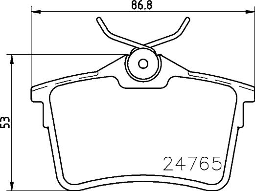 HELLA 8DB 355 014-081 - Kit de plaquettes de frein, frein à disque cwaw.fr