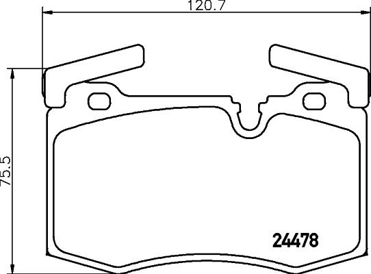 HELLA 8DB 355 014-111 - Kit de plaquettes de frein, frein à disque cwaw.fr