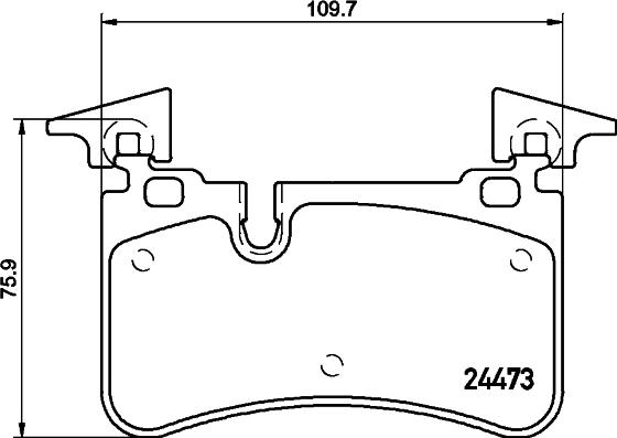 HELLA 8DB 355 014-811 - Kit de plaquettes de frein, frein à disque cwaw.fr