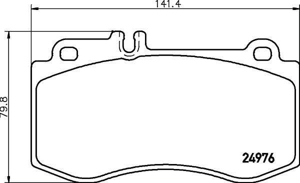 HELLA 8DB 355 014-821 - Kit de plaquettes de frein, frein à disque cwaw.fr