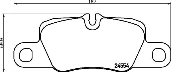 HELLA 8DB 355 015-651 - Kit de plaquettes de frein, frein à disque cwaw.fr