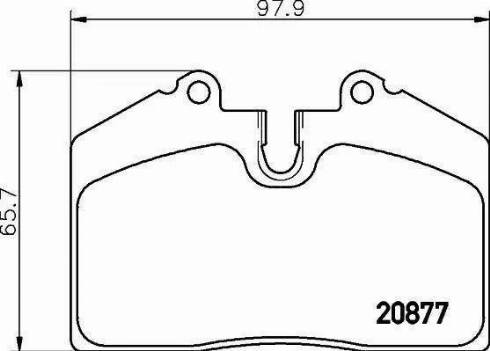 HELLA 8DB 355 016-301 - Kit de plaquettes de frein, frein à disque cwaw.fr