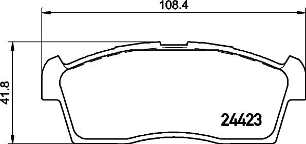 HELLA 8DB 355 015-731 - Kit de plaquettes de frein, frein à disque cwaw.fr