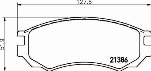 HELLA 8DB 355 016-541 - Kit de plaquettes de frein, frein à disque cwaw.fr