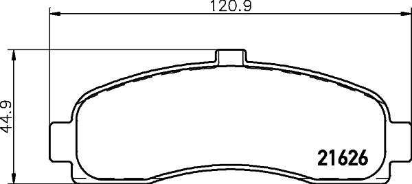 HELLA 8DB 355 016-501 - Kit de plaquettes de frein, frein à disque cwaw.fr