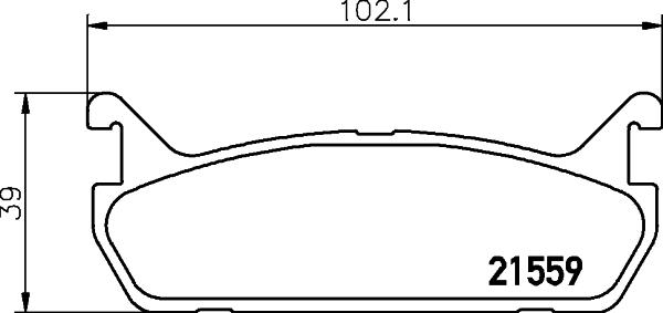 HELLA 8DB 355 016-601 - Kit de plaquettes de frein, frein à disque cwaw.fr