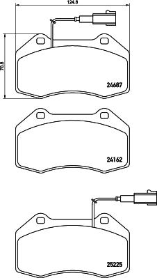 HELLA 8DB 355 016-141 - Kit de plaquettes de frein, frein à disque cwaw.fr