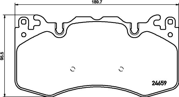 HELLA 8DB 355 016-151 - Kit de plaquettes de frein, frein à disque cwaw.fr