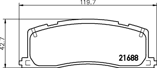 HELLA 8DB 355 016-391 - Kit de plaquettes de frein, frein à disque cwaw.fr