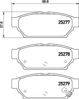 HELLA 8DB 355 016-201 - Kit de plaquettes de frein, frein à disque cwaw.fr