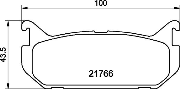 HELLA 8DB 355 016-711 - Kit de plaquettes de frein, frein à disque cwaw.fr