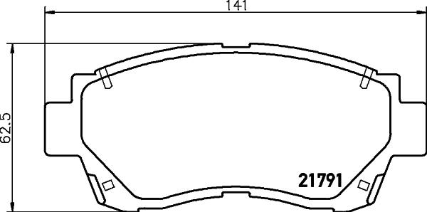 HELLA 8DB 355 016-771 - Kit de plaquettes de frein, frein à disque cwaw.fr