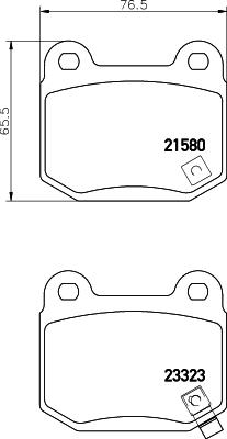 HELLA 8DB 355 010-691 - Kit de plaquettes de frein, frein à disque cwaw.fr