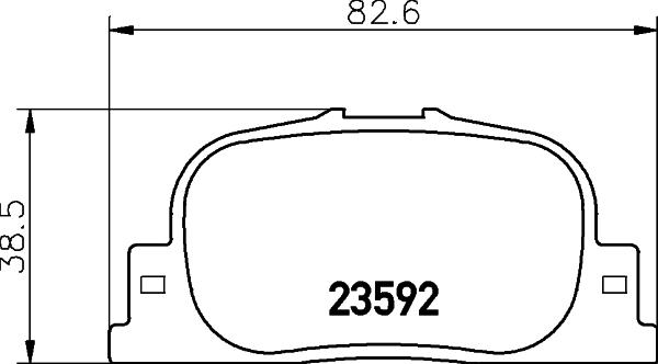 HELLA 8DB 355 010-001 - Kit de plaquettes de frein, frein à disque cwaw.fr