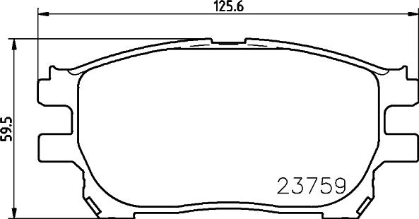 HELLA 8DB 355 010-111 - Kit de plaquettes de frein, frein à disque cwaw.fr