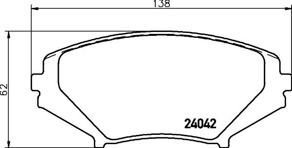 HELLA 8DB 355 010-881 - Kit de plaquettes de frein, frein à disque cwaw.fr