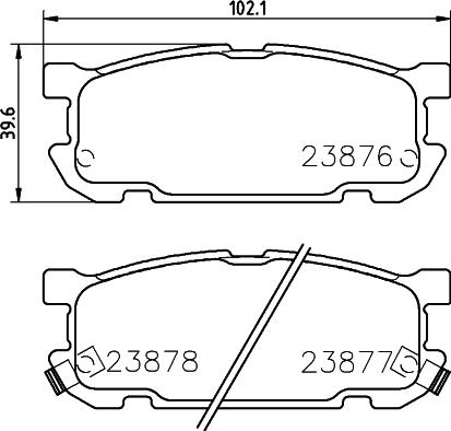 HELLA 8DB 355 010-271 - Kit de plaquettes de frein, frein à disque cwaw.fr