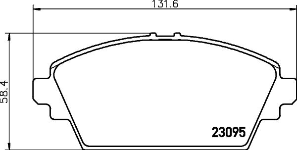 HELLA 8DB 355 011-951 - Kit de plaquettes de frein, frein à disque cwaw.fr