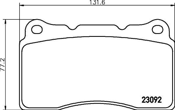 HELLA 8DB 355 011-431 - Kit de plaquettes de frein, frein à disque cwaw.fr