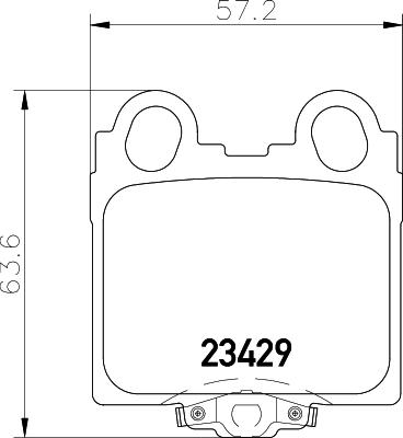 HELLA 8DB 355 011-591 - Kit de plaquettes de frein, frein à disque cwaw.fr